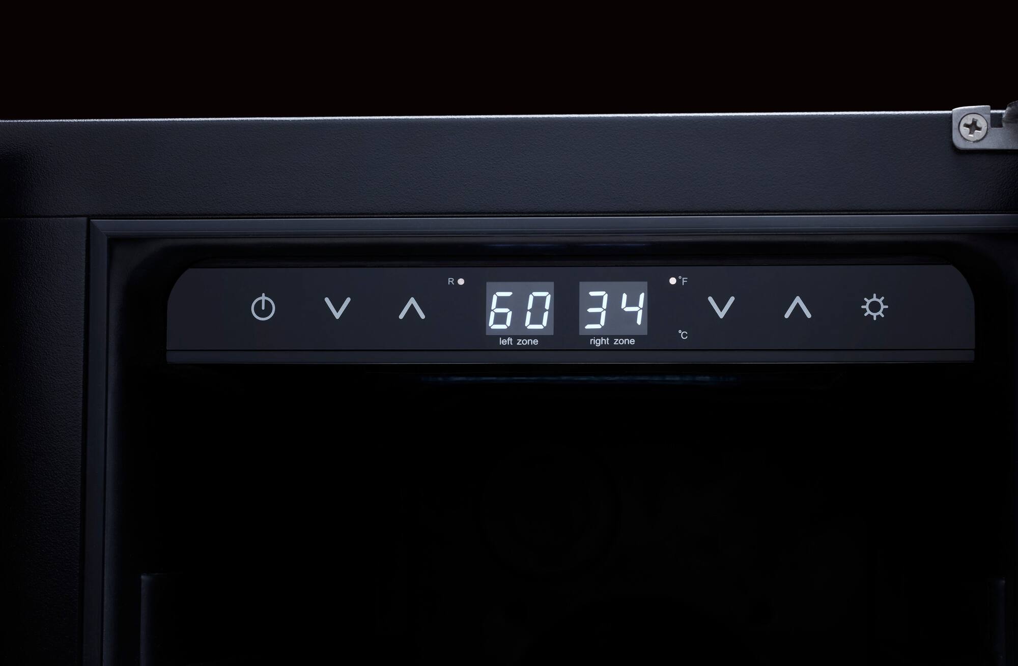 Zoom in on Alt View Zoom 18. Zephyr - Presrv 24 in. 21-Bottle Wine and 64-Can Beverage Cooler - Stainless Steel/Glass.