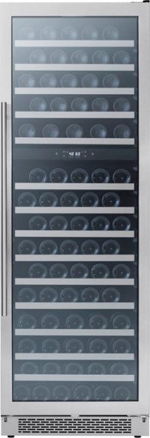 Front Zoom. Zephyr - Presrv 24 in. 138-Bottle Full Size Dual Zone Wine Cooler - Stainless steel and glass.