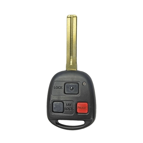 DURAKEY - Replacement Full Function Transponder, Remote and Key for select (2001-2002) Lexus LX470 - Black