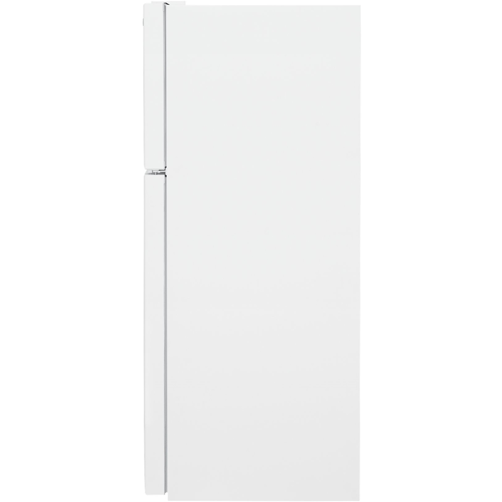 Angle View: Frigidaire FFET1222UB 24 Inch Freestanding Top Freezer Refrigerator Black