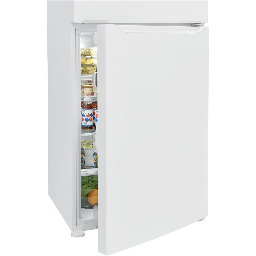 Left View: Frigidaire - 20 Cu. Ft. Top-Freezer Refrigerator - White