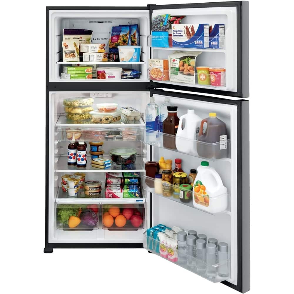 Alt View 14. Frigidaire - 20 Cu. Ft. Top-Freezer Refrigerator - Stainless steel.