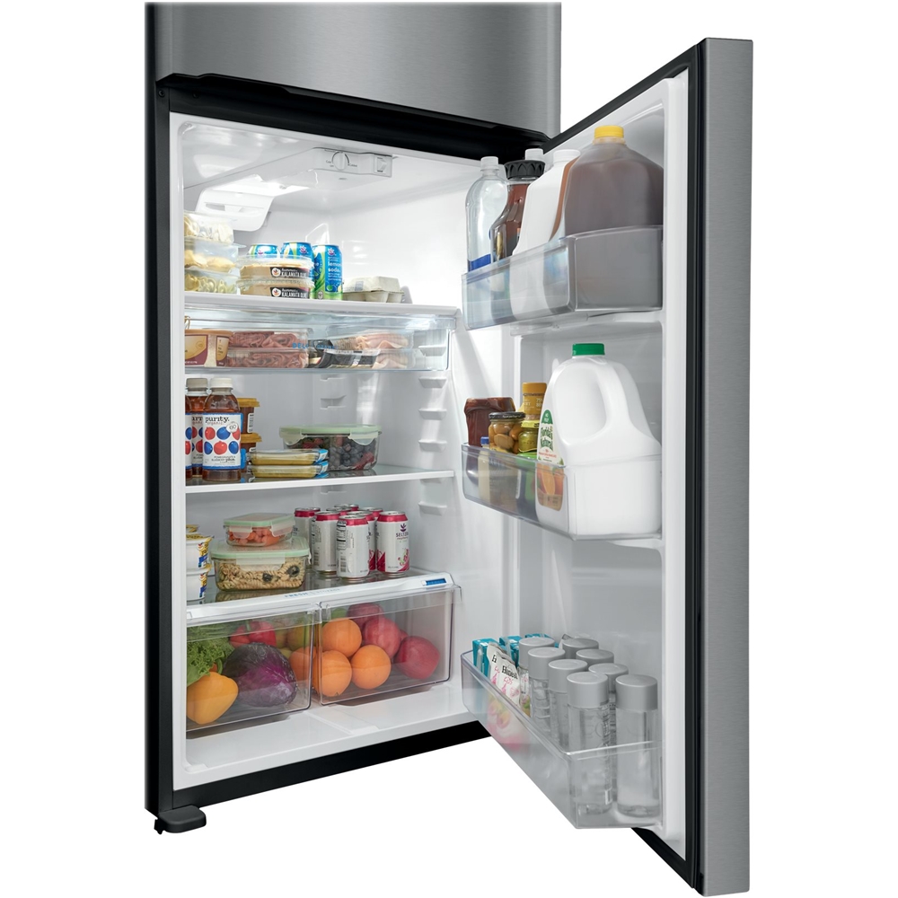 Frigidaire 20.5 Cu. Ft. Top-Freezer Refrigerator Stainless Steel FRTD2021AS  - Best Buy