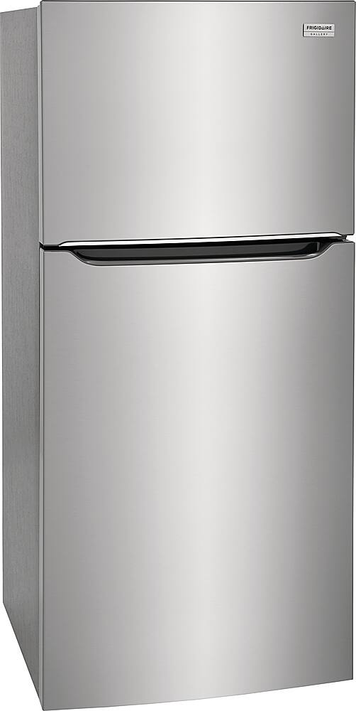 Angle. Frigidaire - Gallery 20 Cu. Ft. Top-Freezer Refrigerator - Smudge-Proof® Stainless Steel.
