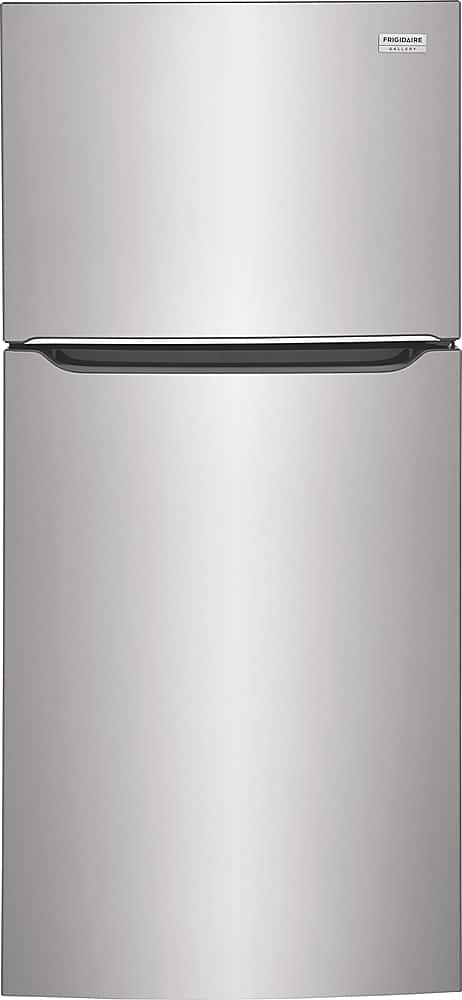 Frigidaire - Gallery 20 Cu. Ft. Garage Ready Top-Freezer Refrigerator - Smudge Proof Stainless Steel - Front_Zoom