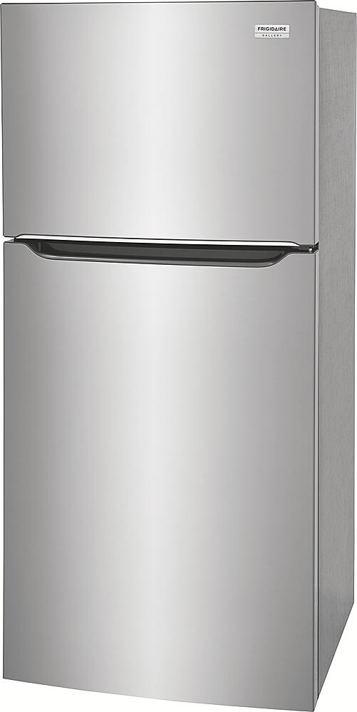 Left. Frigidaire - Gallery 20 Cu. Ft. Top-Freezer Refrigerator - Smudge-Proof® Stainless Steel.