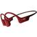 Left. AfterShokz - Aeropex Wireless Bone Conduction Open-Ear Headphones - Solar Red.