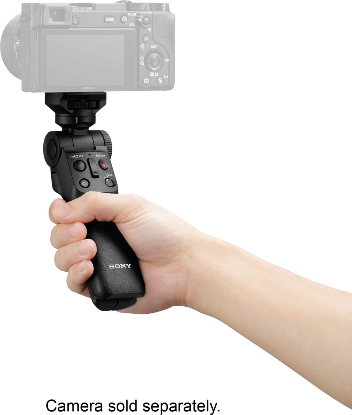 Alt View 12. Sony - Shooting Grip with Wireless Remote Commander - Black.