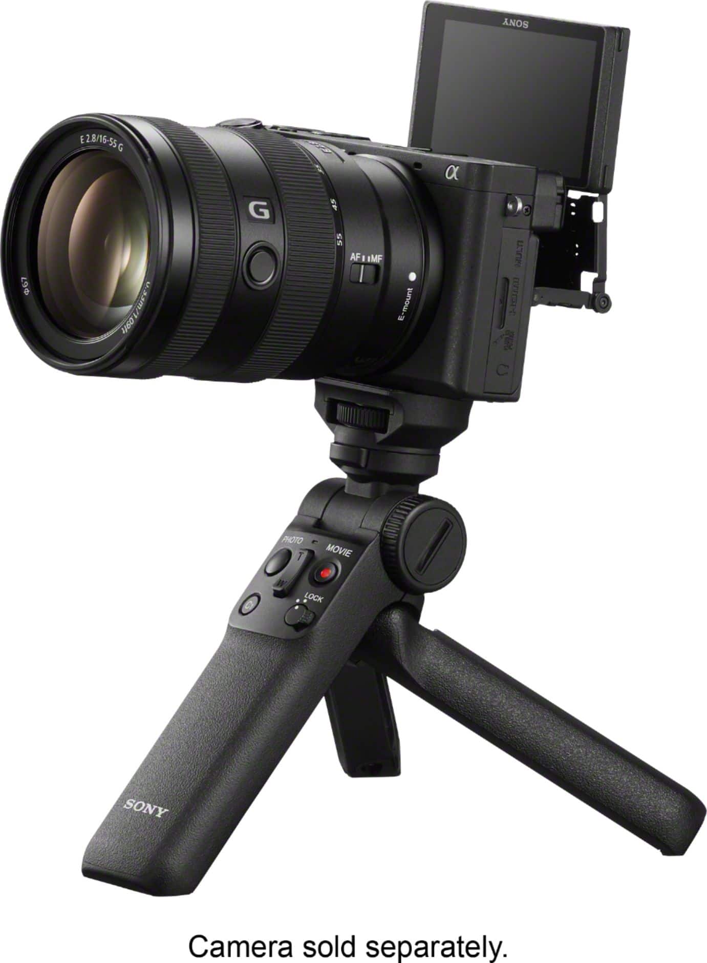 Alt View 24. Sony - Shooting Grip with Wireless Remote Commander - Black.