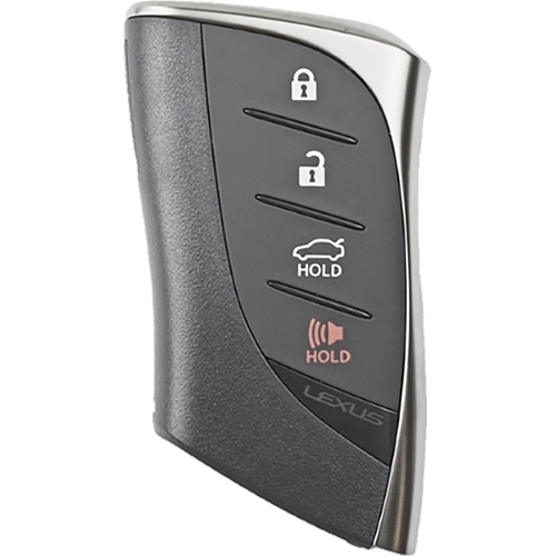DURAKEY - Replacement Full Function Transponder, Remote and Key for select (2019) Lexus ES300H - Silver/Black