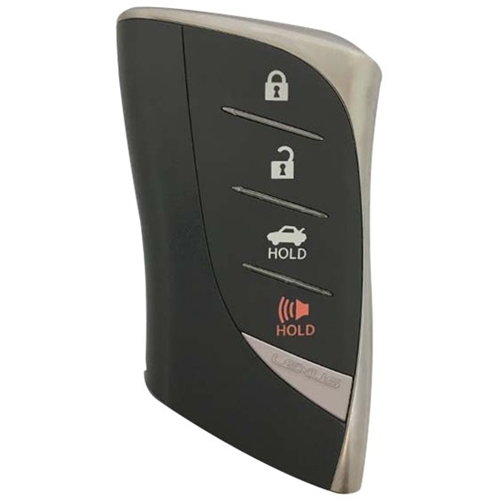 DURAKEY - Replacement Full Function Transponder, Remote and Key for select (2018-2019) Lexus LC500 - Silver/Black