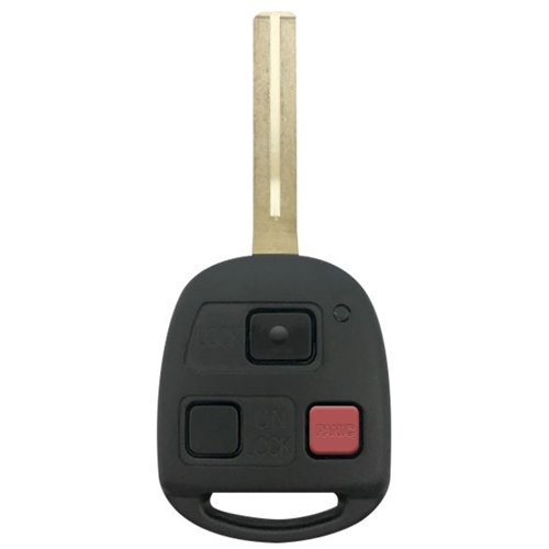 DURAKEY - Replacement Full Function Transponder, Remote and Key for select (2003-2007) Lexus LX470 and (2003-2009) Lexus GX470 - Black