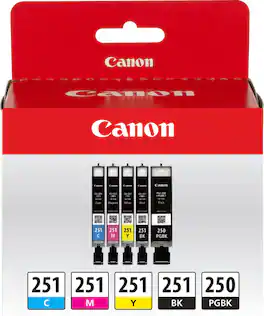 Canon - PG-240 XL / CL-241 XL 2-Pack High-Yield - Black/Color (Cyan, Magenta, Yellow) Ink Cartridges - Black/Tri-color