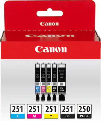 Front. Canon - PG-240 XL / CL-241 XL 2-Pack High-Yield - Black/Color (Cyan, Magenta, Yellow) Ink Cartridges.