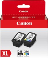 Canon - PG-245 XL / CL-246 XL 2-Pack High-Yield Ink Cartridges - Black/Cyan/Magenta/Yellow - Front_Zoom