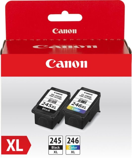 Front Zoom. Canon - PG-245 XL / CL-246 XL 2-Pack High-Yield Ink Cartridges - Black/Cyan/Magenta/Yellow.