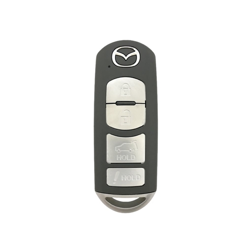 DURAKEY - Replacement Full Function Transponder, Remote and Key for select (2016-2019) Mazda CX-9 - Silver/Black