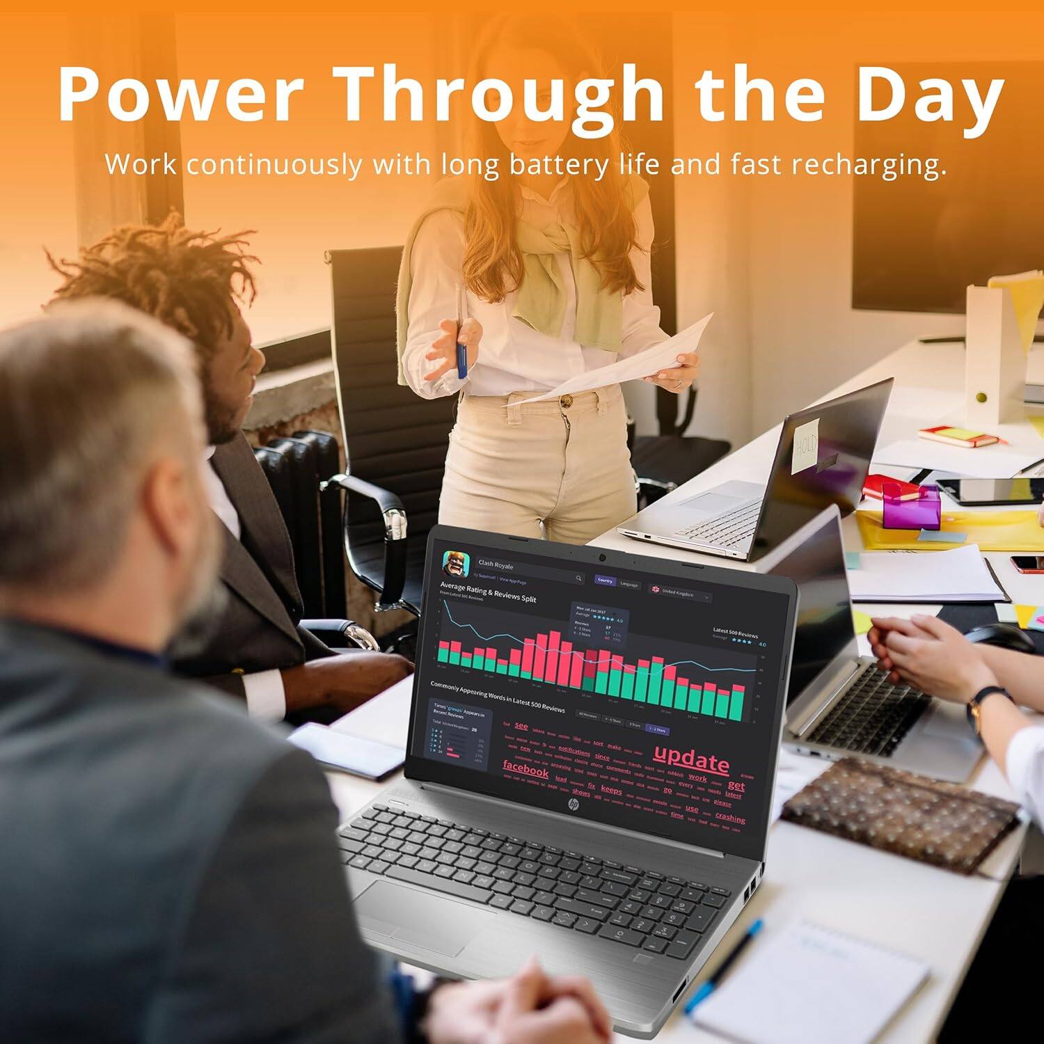 Power Through the Day
Work continuously with long battery life and fast recharging.

Royae nr sor
Redeus -et - nocr -r - Lana s - 208 facebook - update wars - get kocda - - - Giauhime - a 2 P . P f &