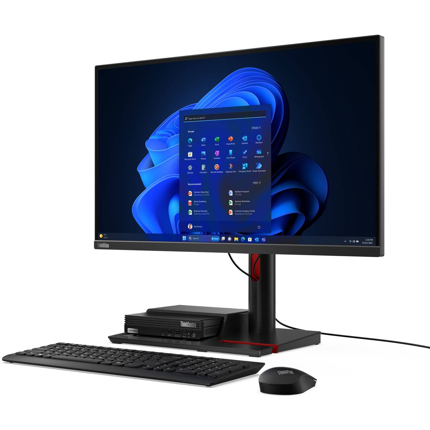 Lenovo Upgraded ThinkCentre M75q Mini Desktop (Ryzen 7 PRO 8700GE