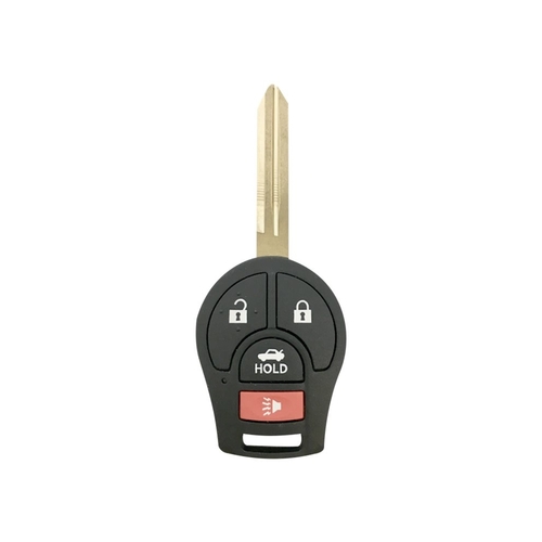 DURAKEY - Replacement Full Function Transponder, Remote and Key for select (2007-2019) Nissan Sentra and (2003-2006) Nissan 350z - Black