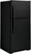 Angle. GE - 21.9 Cu. Ft. Top-Freezer Refrigerator with Garage Ready Performance from 38-110 Degrees Fahrenheit - Black.