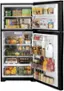 Alt View 1. GE - 21.9 Cu. Ft. Top-Freezer Refrigerator with Garage Ready Performance from 38-110 Degrees Fahrenheit - Black.