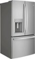 Angle Zoom. GE - 27.7 Cu. Ft. French Door Refrigerator - Fingerprint resistant stainless steel.