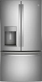 GE - ENERGY STAR® 27.7 Cu. Ft. Fingerprint Resistant French-Door Refrigerator - Stainless steel - Front_Standard