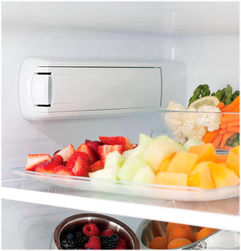 Alt View 12. GE - 27.7 Cu. Ft. French Door Refrigerator - Fingerprint resistant stainless steel.