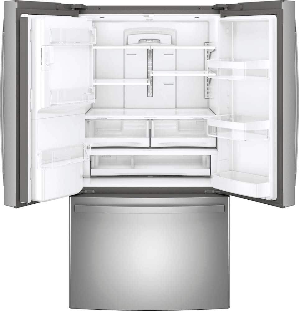 Alt View 1. GE - 27.7 Cu. Ft. French Door Refrigerator - Fingerprint resistant stainless steel.