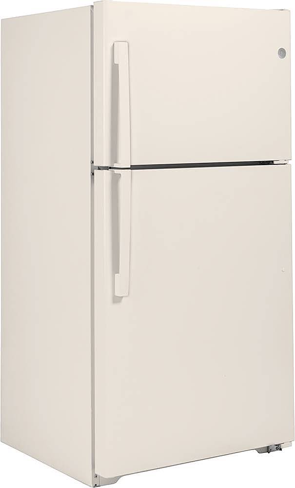Best Buy GE 21.9 Cu. Ft. TopFreezer Refrigerator Bisque GTE22JTNRCC
