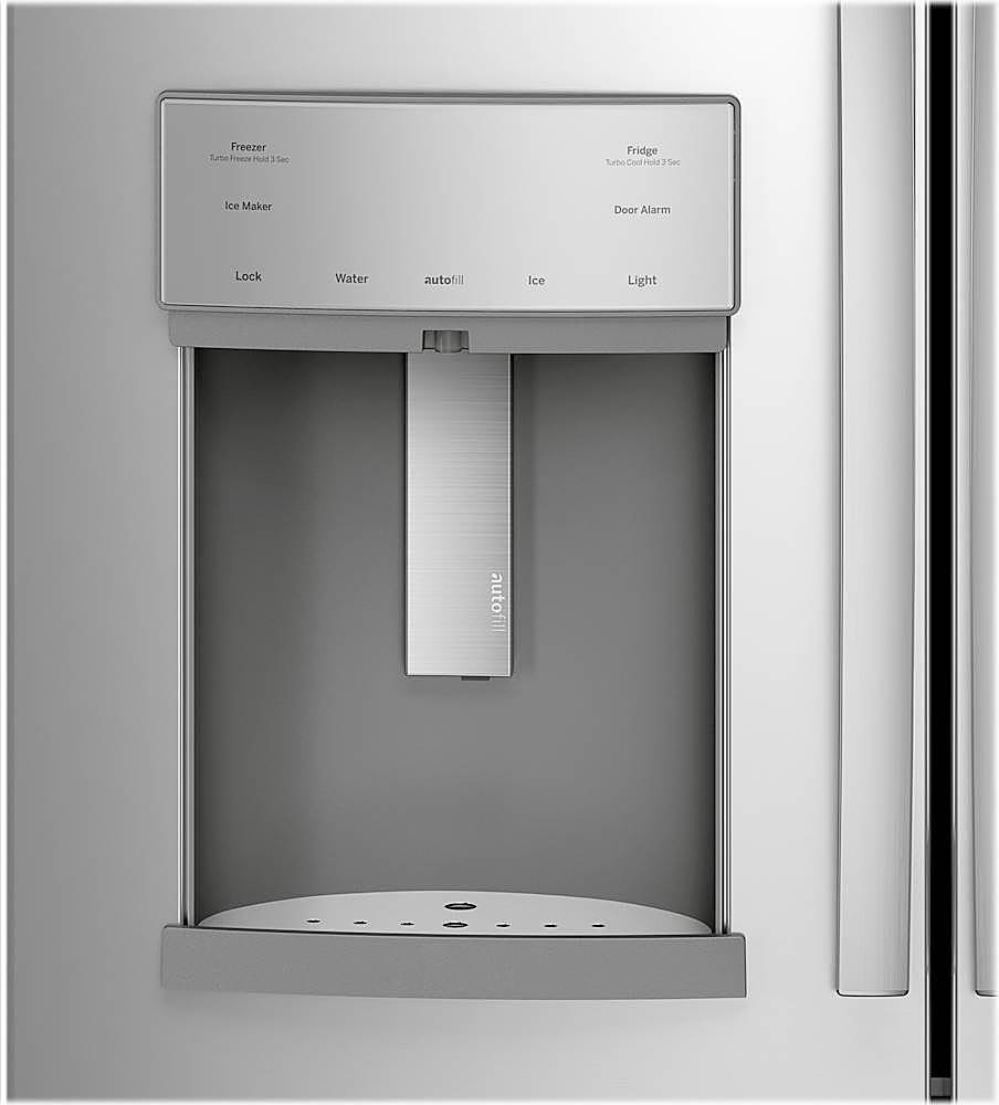Alt View 4. GE Profile - 22.1 Cu. Ft. French Door-in-Door Counter-Depth Refrigerator with Hands-Free AutoFill - Fingerprint resistant stainless steel.