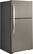 Angle. GE - 21.9 Cu. Ft. Top-Freezer Refrigerator - Fingerprint resistant slate.