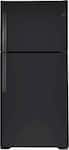 GE - 33 in. Wide 21.9 Cu. Ft. Top-Freezer Refrigerator with Garage Ready Performance from 38-110 Degrees Fahrenheit - Black Slate