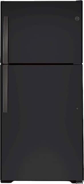 GE 21.9 Cu. Ft. Garage Ready Top Freezer Refrigerator Black Slate