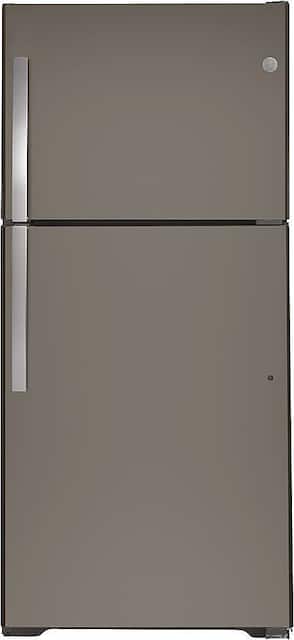 GE 21.9 Cu. Ft. Garage Ready Top Freezer Refrigerator Slate