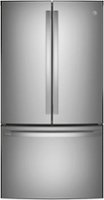 GE Profile - 23.1 Cu. Ft. French Door Counter-Depth Refrigerator with Internal Water Dispenser - Stainless Steel - Front_Zoom