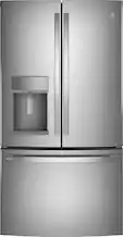 Front. GE Profile - 27.7 Cu. Ft. French-Door Refrigerator with Hands-Free AutoFill - Fingerprint Resistant Stainless Steel.