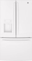 GE - 25.6 Cu. Ft. French Door Refrigerator - High gloss white - Front_Zoom
