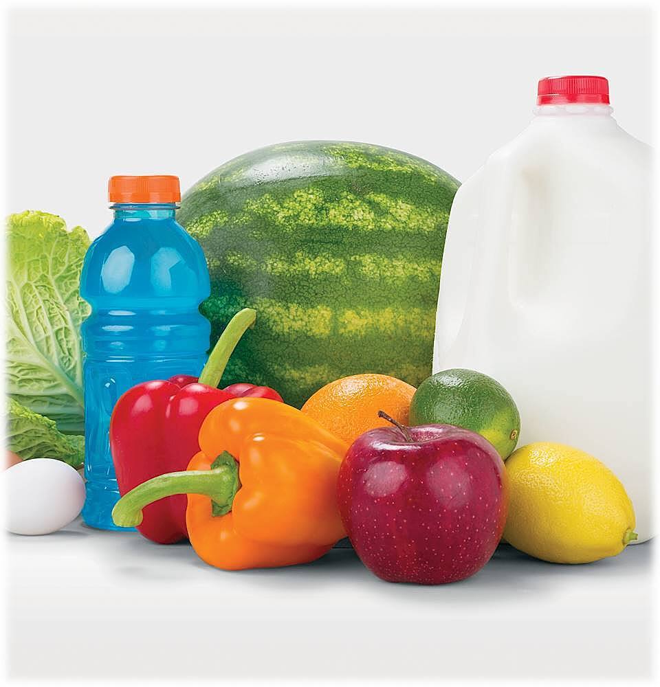 Alt View 12. GE - 25.6 Cu. Ft. French Door Refrigerator - High Gloss White.