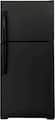 GE - 30 in. Wide 19.2 Cu. Ft. Top-Freezer Refrigerator with Garage Ready Performance - Black