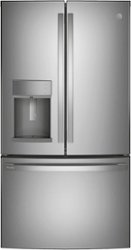 GE Profile - 22.1 Cu. Ft. French Door Counter-Depth Refrigerator with Hands-Free AutoFill - Stainless steel - Front_Zoom