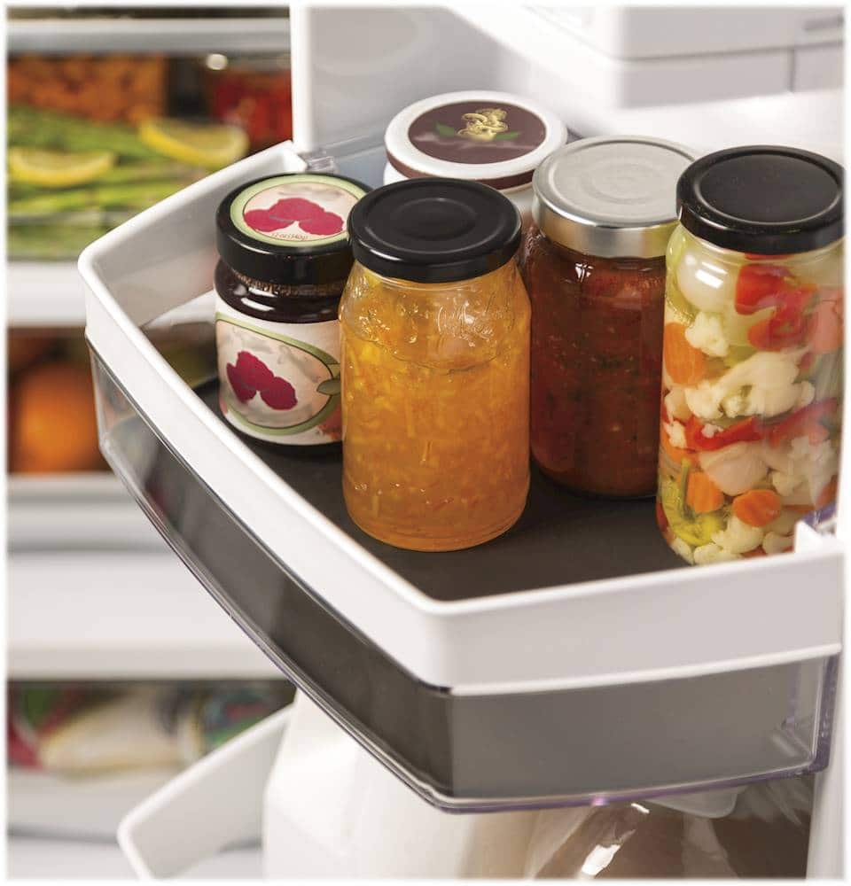 Alt View 13. GE Profile - 22.1 Cu. Ft. French Door Counter-Depth Refrigerator with Hands-Free AutoFill - Fingerprint Resistant Stainless Steel.