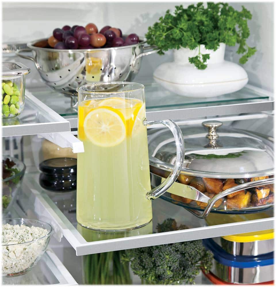 Alt View 16. GE Profile - 22.1 Cu. Ft. French Door Counter-Depth Refrigerator with Hands-Free AutoFill - Fingerprint Resistant Stainless Steel.