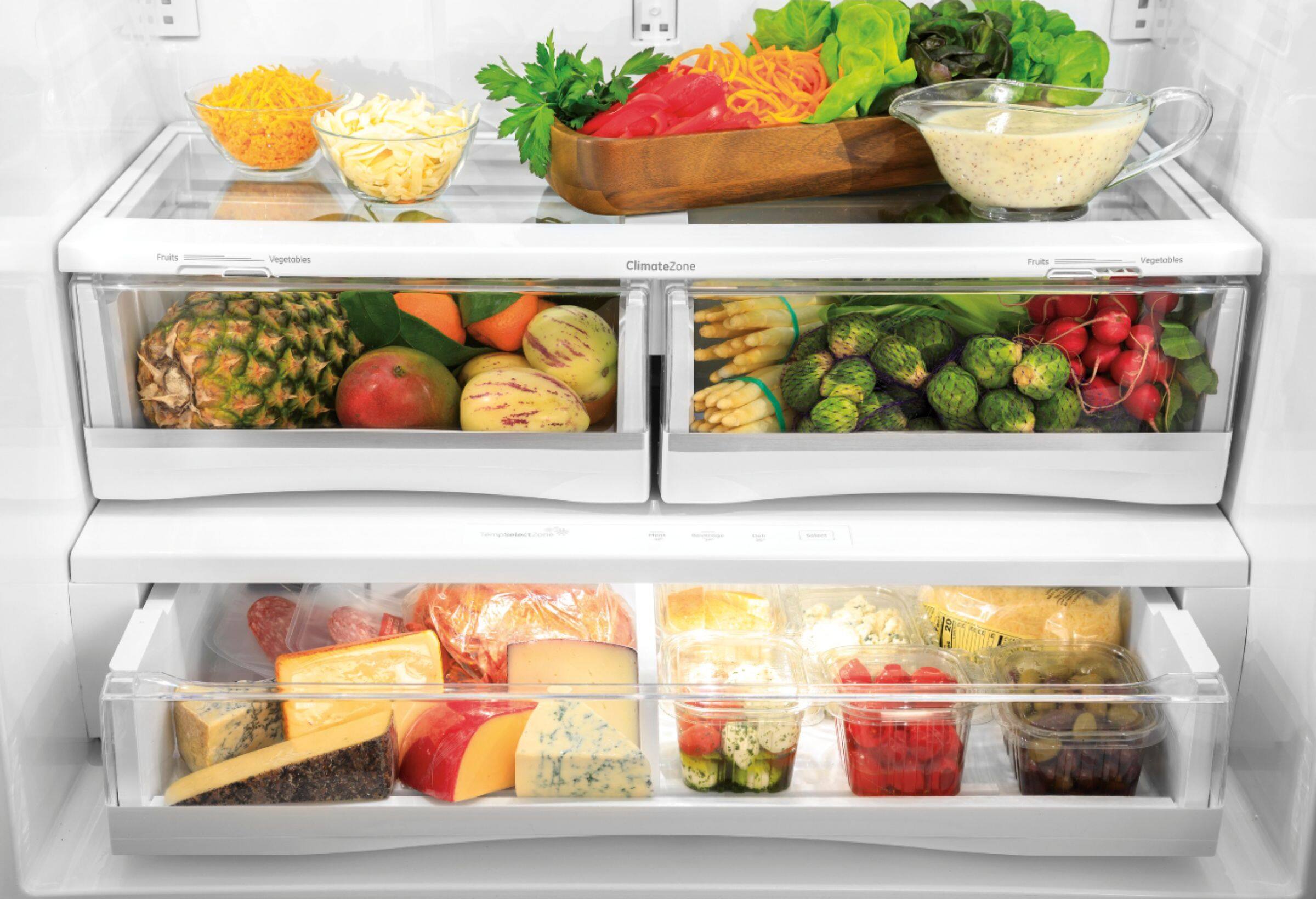 Alt View 20. GE Profile - 22.1 Cu. Ft. French Door Counter-Depth Refrigerator with Hands-Free AutoFill - Fingerprint Resistant Stainless Steel.