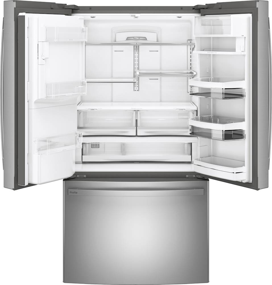 GE GSE22KEWF SS 220-240 Volt Side by Side Refrigerator