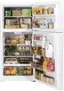 Alt View 1. GE - 19.2 Cu. Ft. Top-Freezer Refrigerator - White.