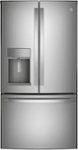 Front. GE Profile - 27.7 Cu. Ft. French Door-in-Door Refrigerator with Hands-Free AutoFill - Stainless Steel.
