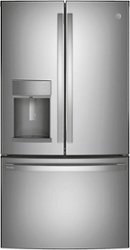 GE Profile - 27.7 Cu. Ft. French Door-in-Door Refrigerator with Hands-Free AutoFill - Stainless steel - Front_Zoom