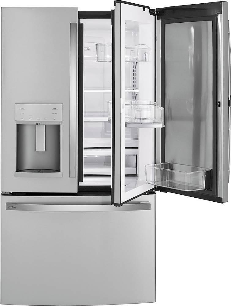 Alt View 11. GE Profile - 27.7 Cu. Ft. French Door-in-Door Refrigerator with Hands-Free AutoFill - Fingerprint resistant stainless steel.